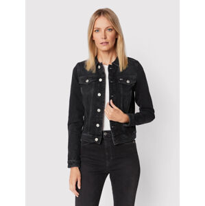 Tommy Jeans dámská černá džínová bunda VIVIANNE SLIM